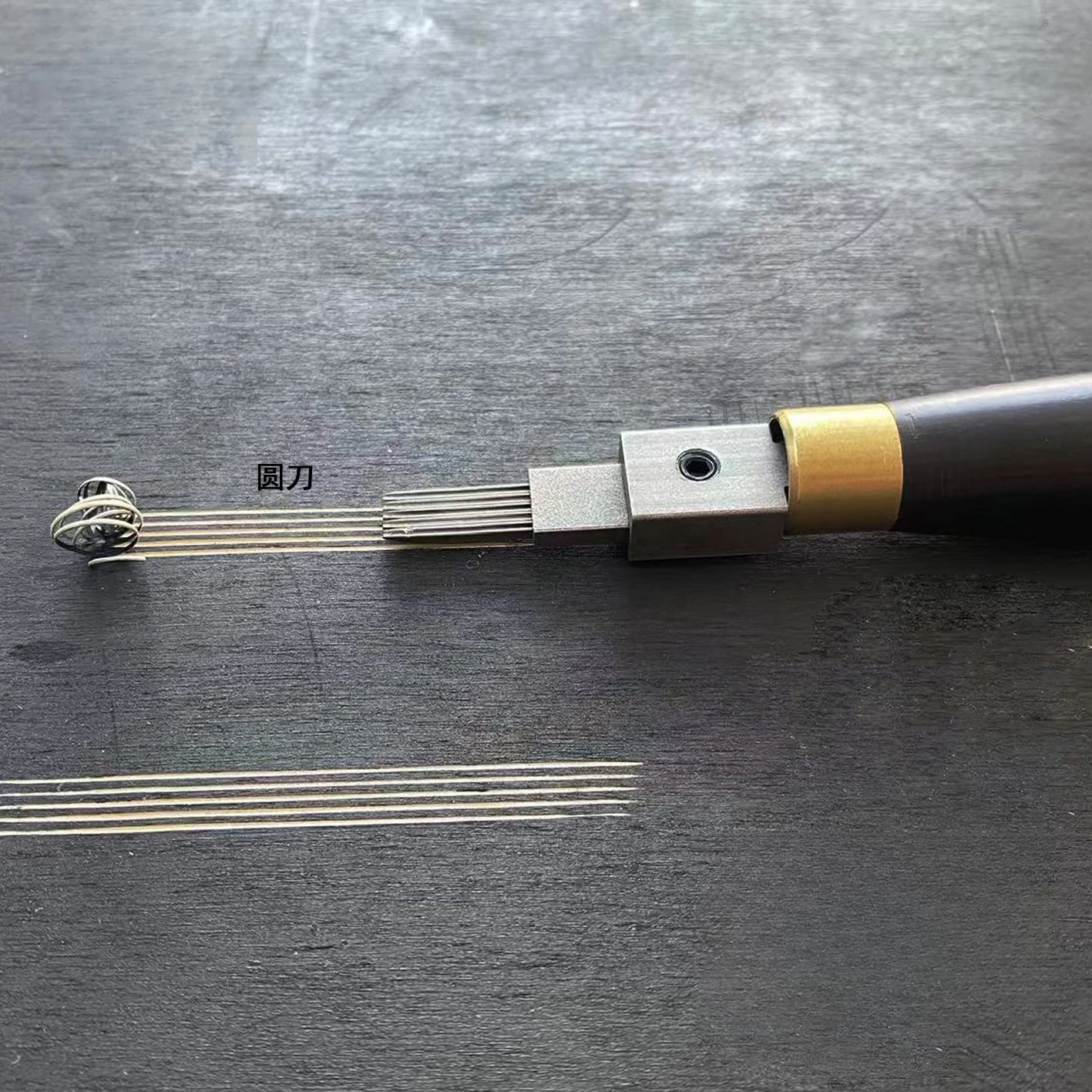 Print Multi Line Carving Knife, 5-line Wood Grain Carving Machine, Adjustable Blade Length, Used for Carving on Wooden Plywood