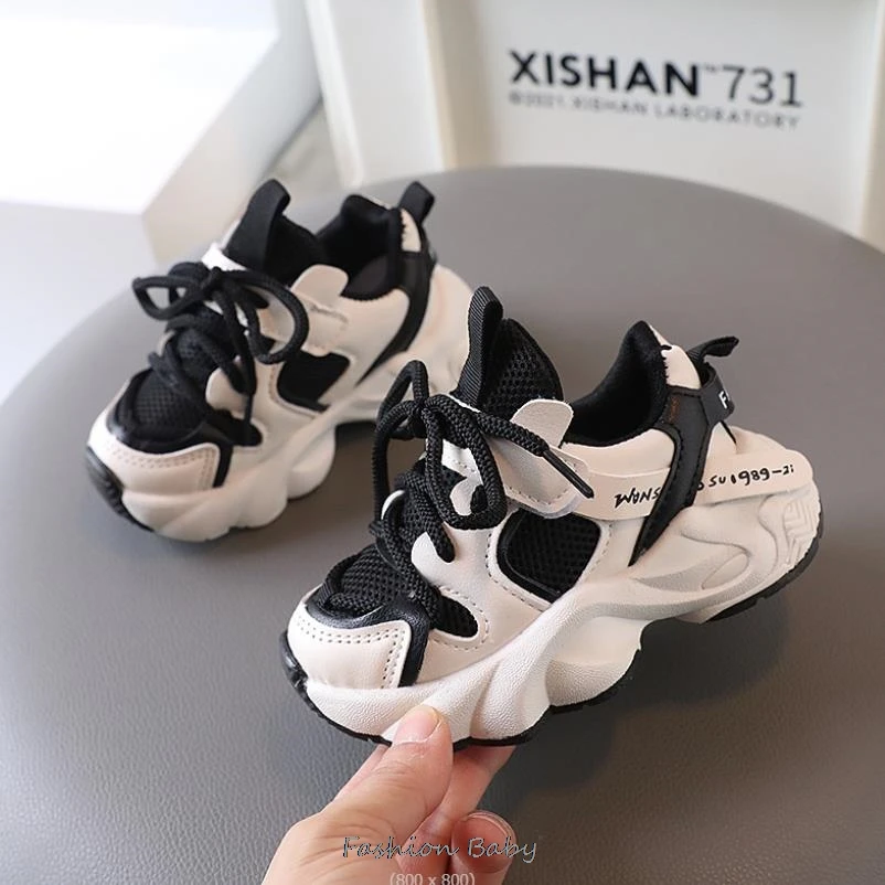 Children Mesh Breathable Casual Sneakers Sport Shoes Toddler Boys Girls Running Shoes Kids Tennis 1-6 Years Chunky Sneakers