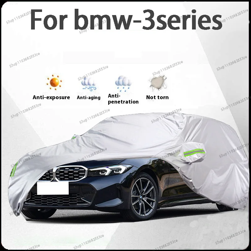 

For BMW 3 Series Fit Car Cover - Waterproof, Dustproof, Sunshade (UV), Snowproof | Silve Full Cover with All-Day Protection