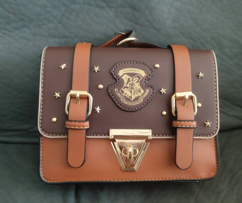 Anime Style Mailman Bag Cosplay Hogwarts Commuter Uniform Style Crossbody Bag PU Leather Women Shoulder Bag - view 5