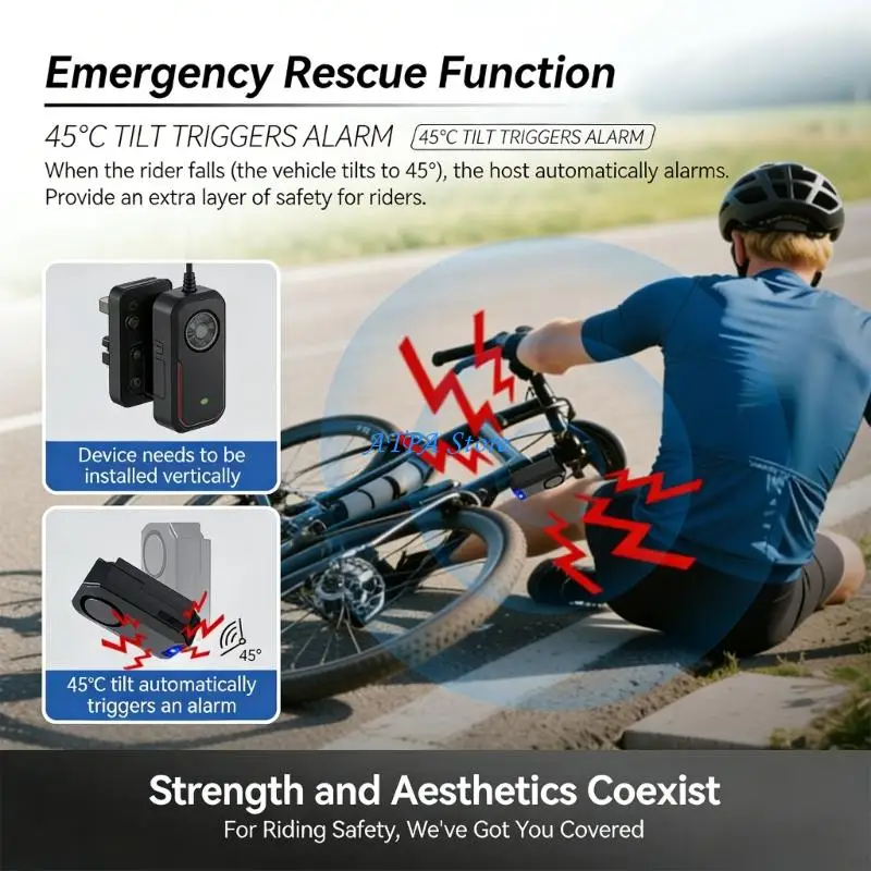 U13C Multipurpose Security Device Suitable for Bikes Doors Including Anti Theft System