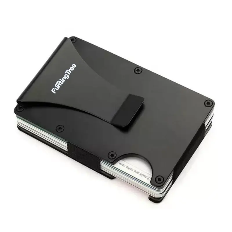 Compatible with MagSafe Wallet, Slim Wallet for Men with Money Clip, Rfid Blocking Metal Card Holder, Minimalist Magnetic Wallet