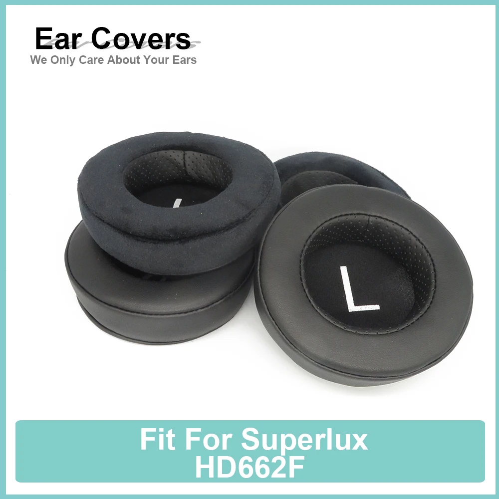 Earpads For Superlux HD662F Headphone Earcushions Protein Velour Pads Memory Foam Ear Pads