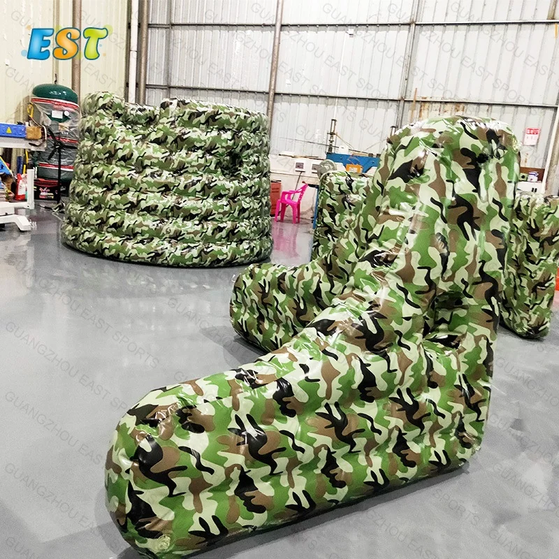 Full Printing Inflatable air Paintball Wall Outdoor Paintball Arena Equipment