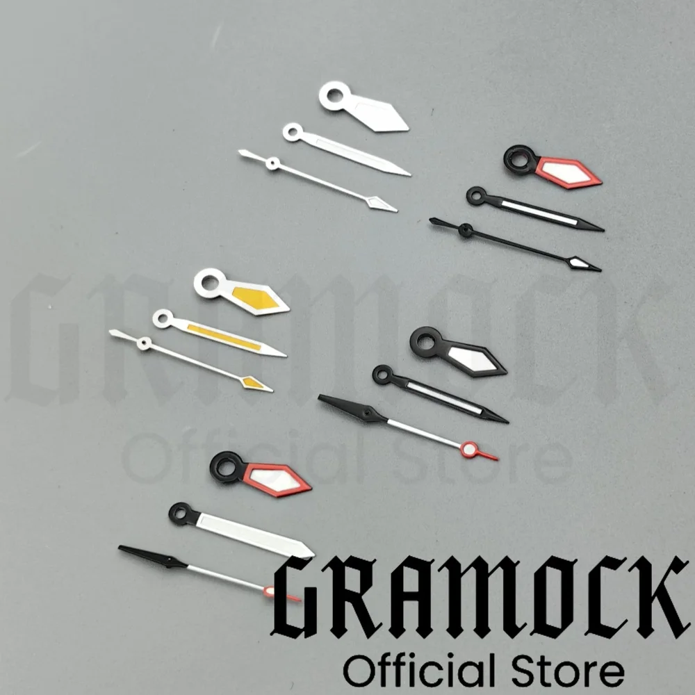 Gramock Watch pointer green luminous fit NH35 NH36 movement watch hands watch accessories Watch Parts For Wristwatches