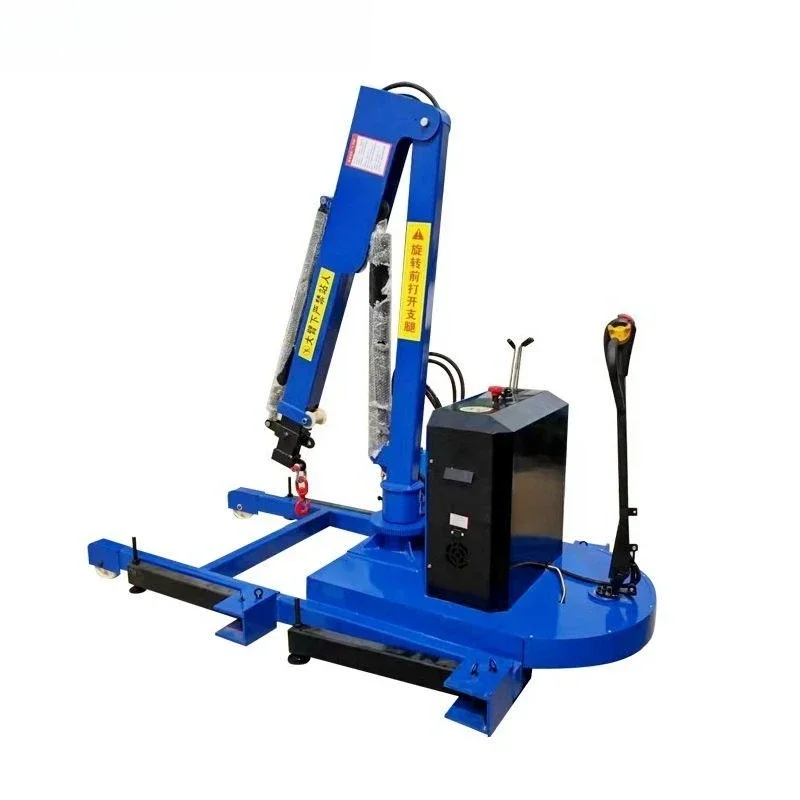 Mobile small crane one ton electric hydraulic cantilever