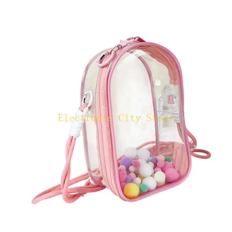 Borsa a tracolla a tracolla Clear Clear Pvc Pocchi