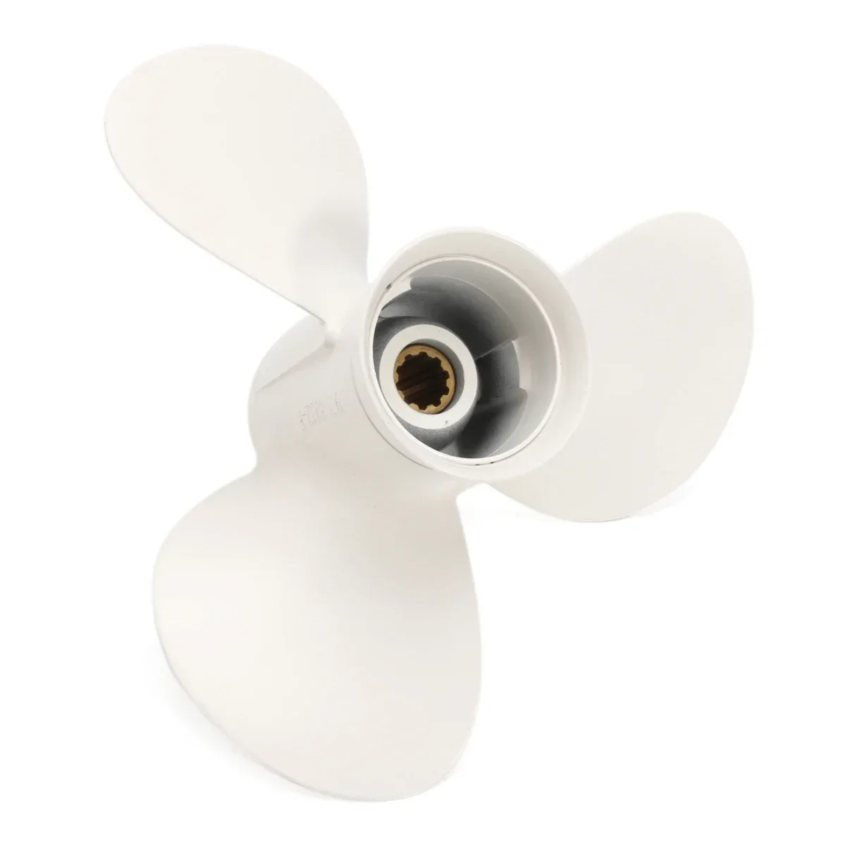 White For Yamaha 20-30HP 9 7/8X10 1/2-F Boat Outboard Propeller Aluminum 10 Spline Tooths Diameter 72mm 3 Blades