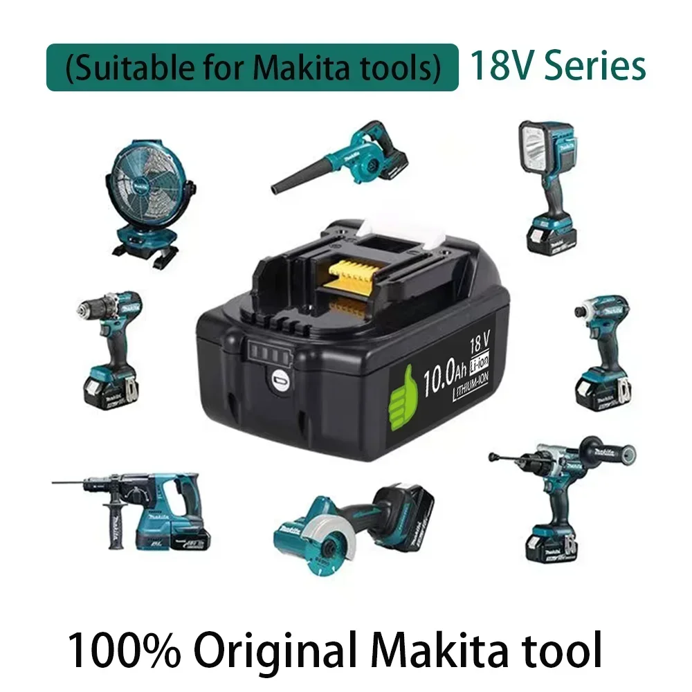 Makita18V 10000mAhOriginal Lithium ion Rechargeable Battery  drill Replacement Battery BL1860 BL1830 BL1850 BL1860B