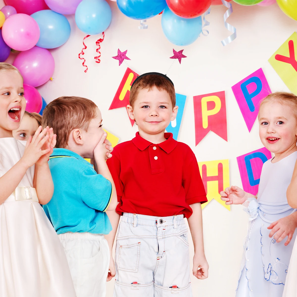 

3pcs Star Hair Bands Glitter Accessories for Lightweight Fun Party Supplies Parent Photo Props Unique Design Hair