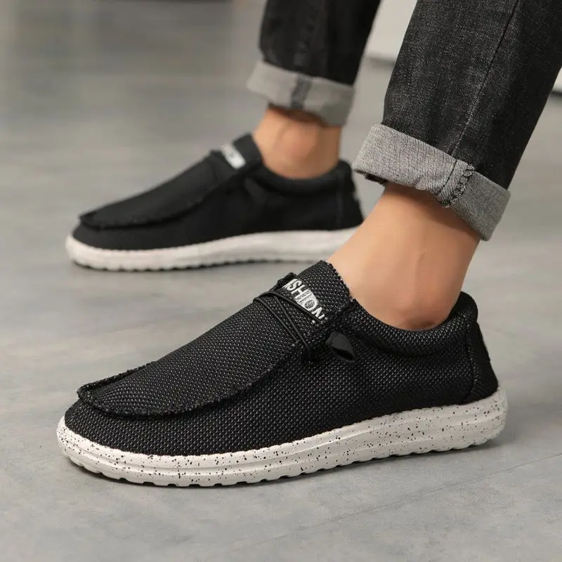 

Summer Breathable Slip-on Sneakers Legitimate Common Low Price Male Shoe Fashion 2025 Retro Trend Original Men's Casual Shoes
