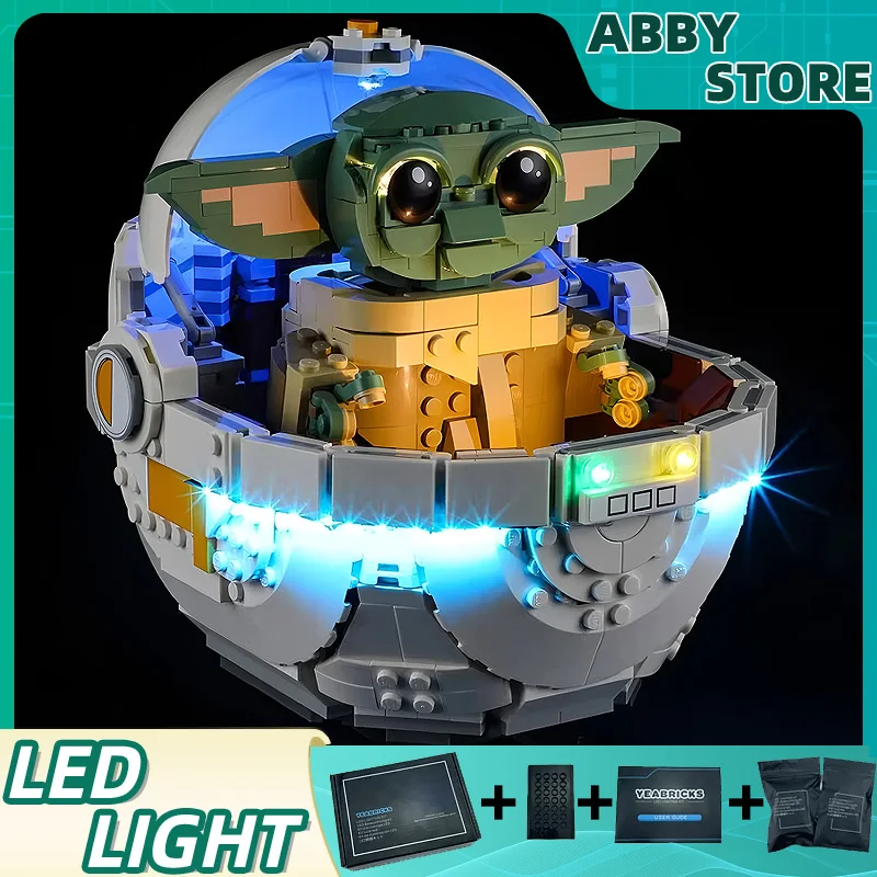 

DIY LED Light Kit For LEGO 75403 Grogu with Hover Pram (Only LED Light,Without Blocks Model)