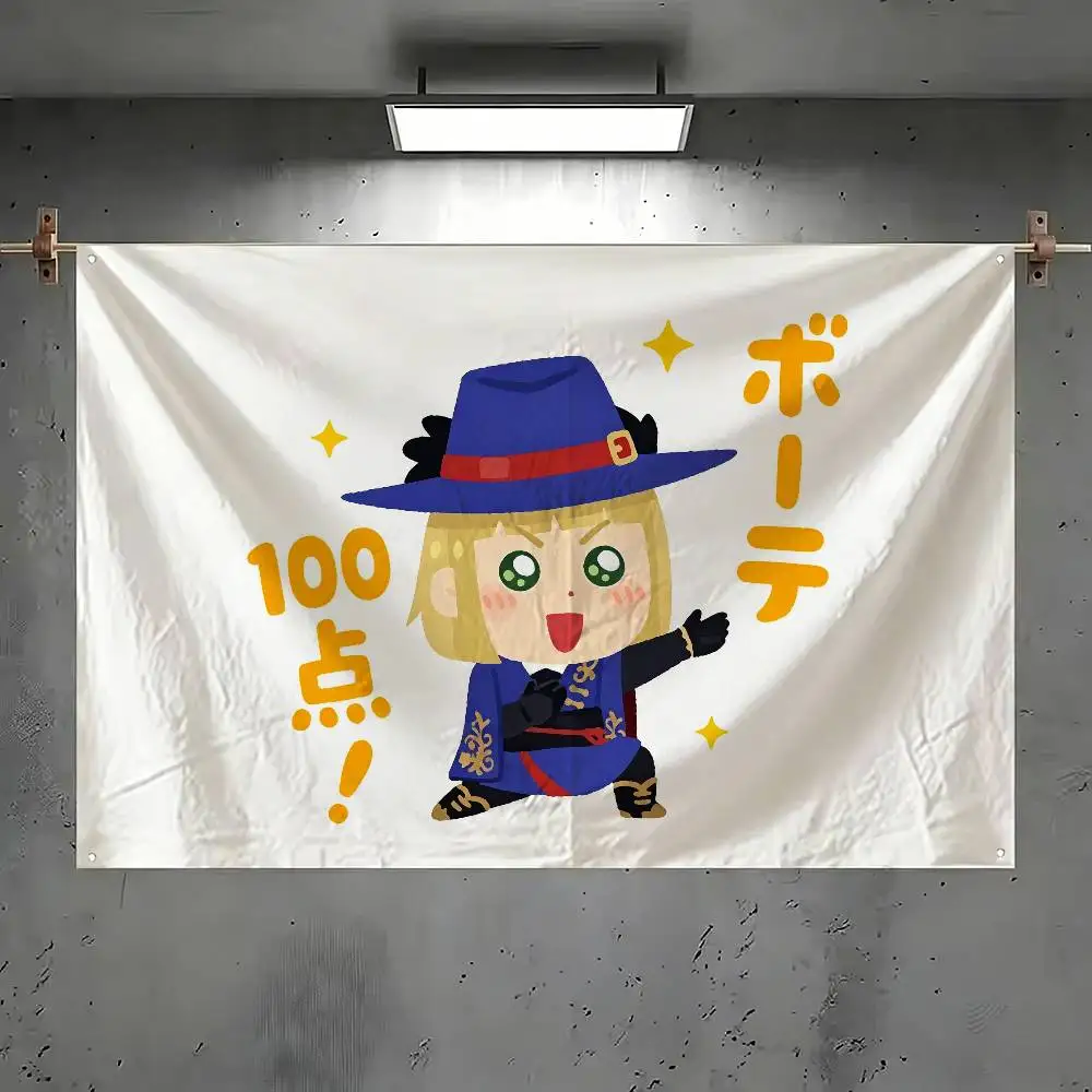 silly cute expressions Game Twisted Wonderland  Flags Suitable For Party Club Outdoor Interior Wall Decoration Banner Fans Gift