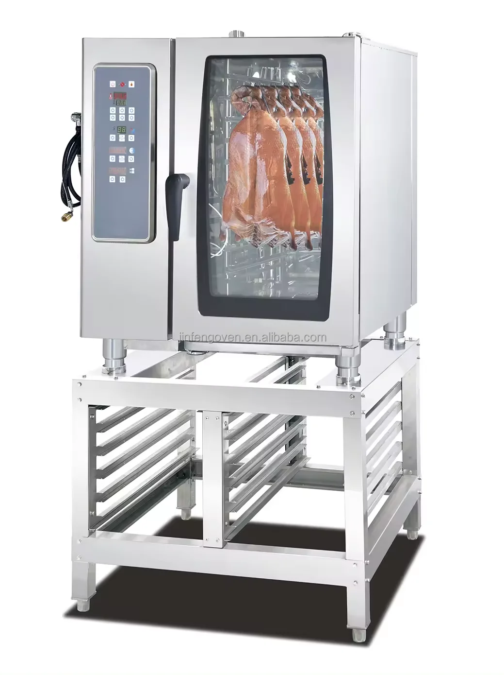 Countertop Electric Universal Steam Oven Convection 6 Tray Digital Combi Steam Oven For Restaurant Baking