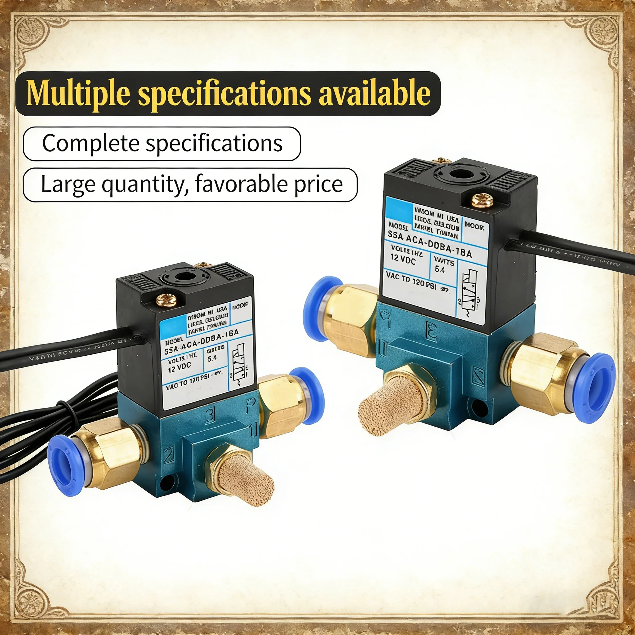 

Solenoid Valve 35A-ACA-DDAA-1BA MAC High Frequency Valve Marking Machine Dispensing Machine Valve DC24V