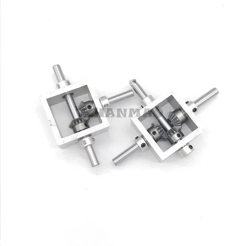 90 Degree Right Angle Transmission Directional Umbrella Gearbox Aluminum Frame Miniature Angle Converter 1:1