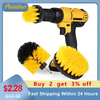 3.5'' Brush Attachment Set Electric Scrubber Brush Car Polisher Bathroom Cleaning Kit with Extender Kitchen Cleaning Tools