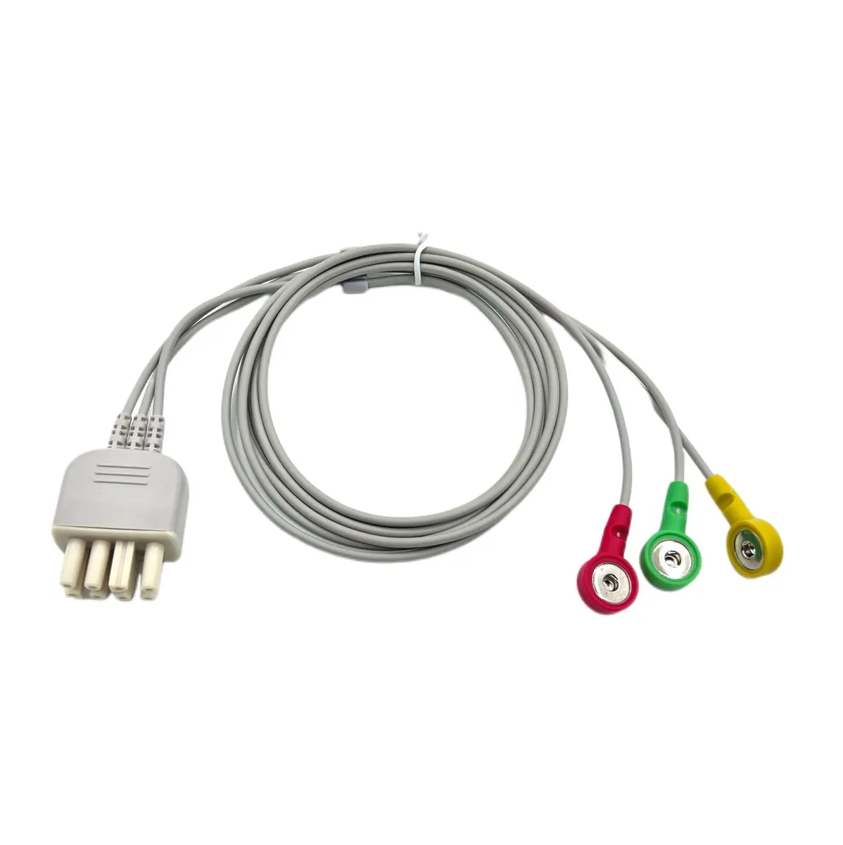 1m IEC ECG Leadwire - Adult TPU - for Hospital Ward & ICU Monitoring - Model ZE00741T3CI