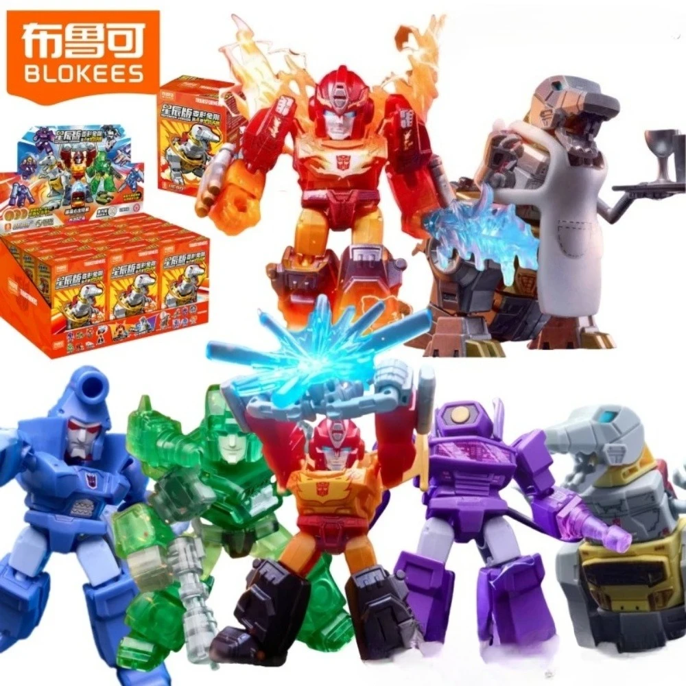 

New Blokees Defender Version 4 Transformers Building Block Optimus Prime Megatron Soundwave Action Figure Robot Block Toys Gifts