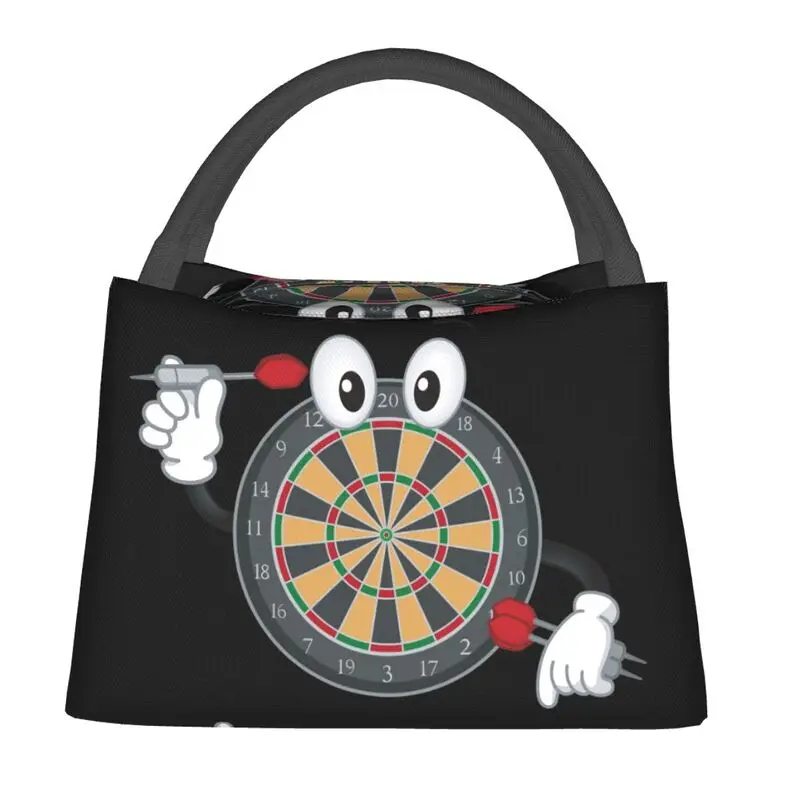 Funny Dartboard With Darts Insulated Lunch Bags for Women Leakproof Game Thermal Cooler Lunch Tote Beach Camping Travel