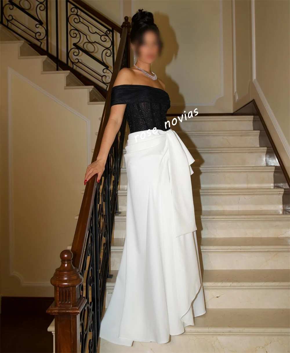 맞춤형 이브닝 드레스 글리터 플리츠 오프숄더 A라인 롱 드레스 맞춤형 행사 우아한 파티 웨딩 고품질