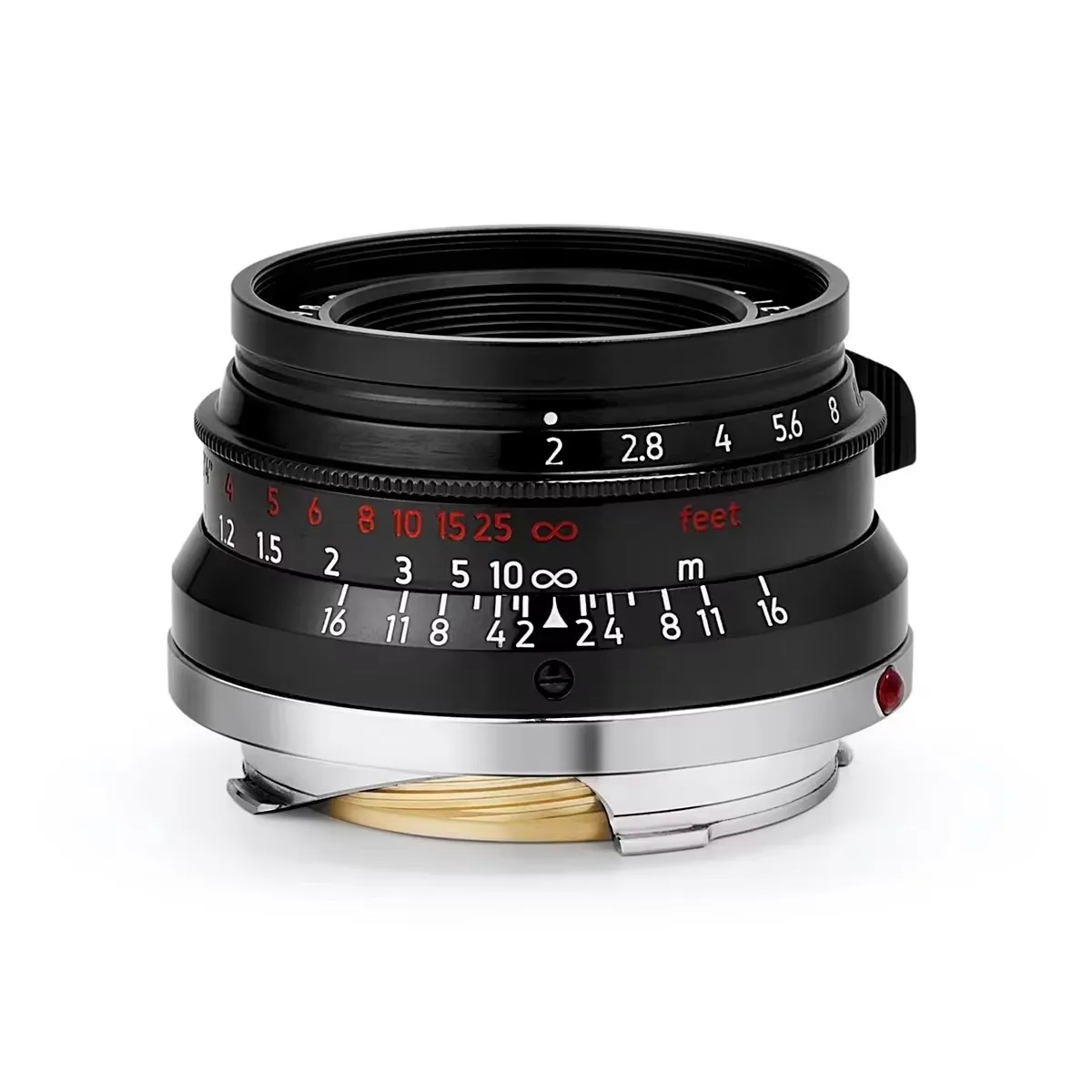 Light Lens Lab 35mm F2 Lens 8 Eight Element Chrome Sliver Black