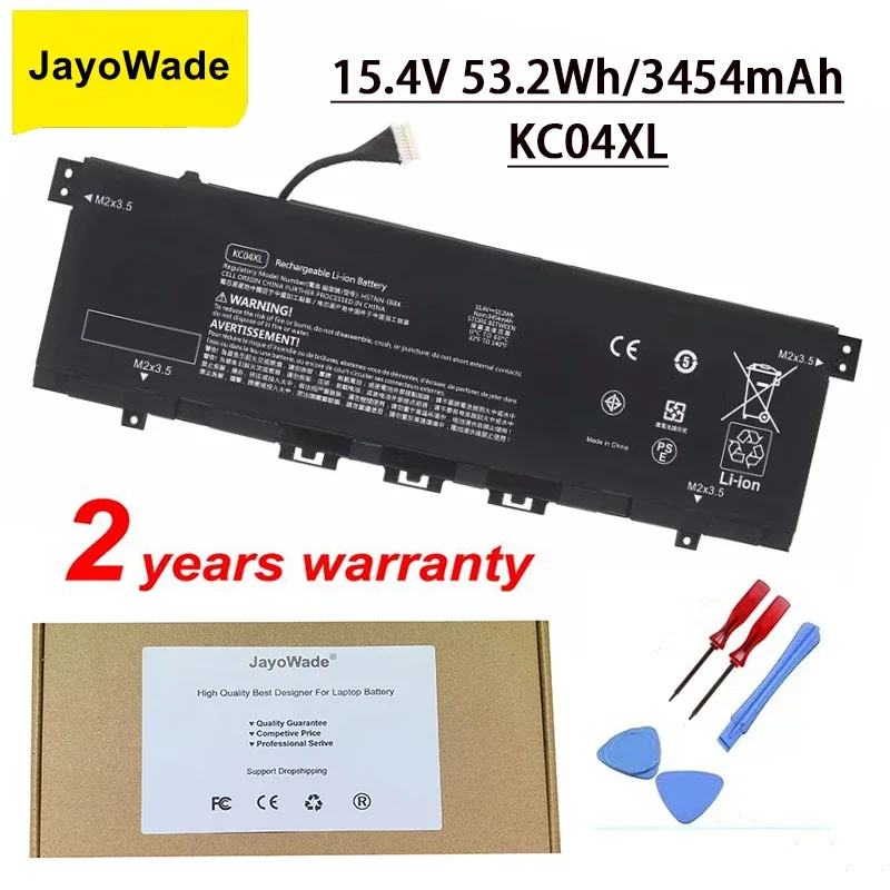 New KC04XL HSTNN-DB8P Battery For HP ENVY x360 Convertible PC 13 13-ah0001la 13-ah0002nj L08544-2B1 KCO4XL 15.4V 3454mAh KC04XL