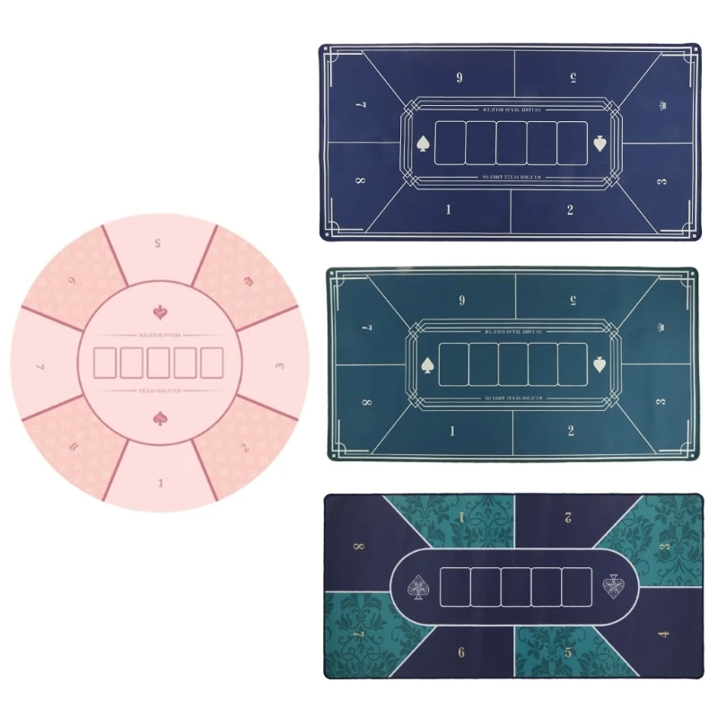 Layout pôquer Hold borracha antiderrapante portátil F1FD, espessura 2 mm