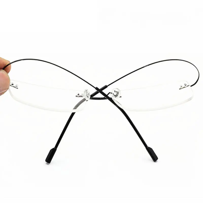 Lunettes légères sans bords en titane à petite monture, 5018, Prescription de lunettes-0.5 -1 -1.5 -2 -2.5 -3 -4 -5
