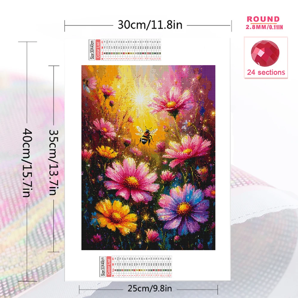 Evershine Diamond Mosaic Daisy - Embroidery Daisy Flower 评论和价格
