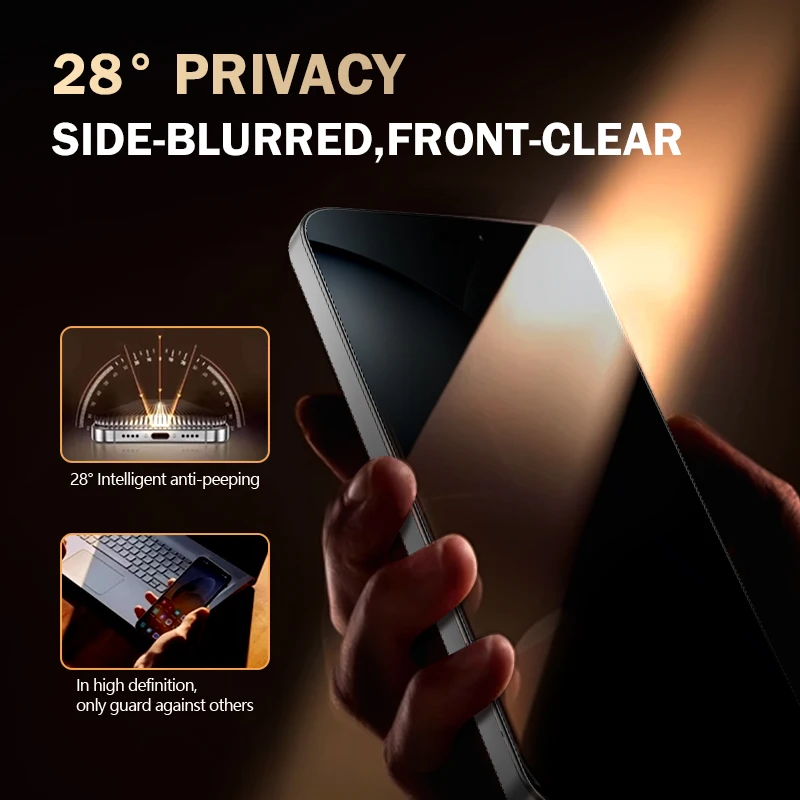 

LeReach CF For Xiaomi 15T Pro / 15T 5G 2 pcs Privacy Tempered Glass With Dust-Free Auto-Align VistaGuard Screen Protector