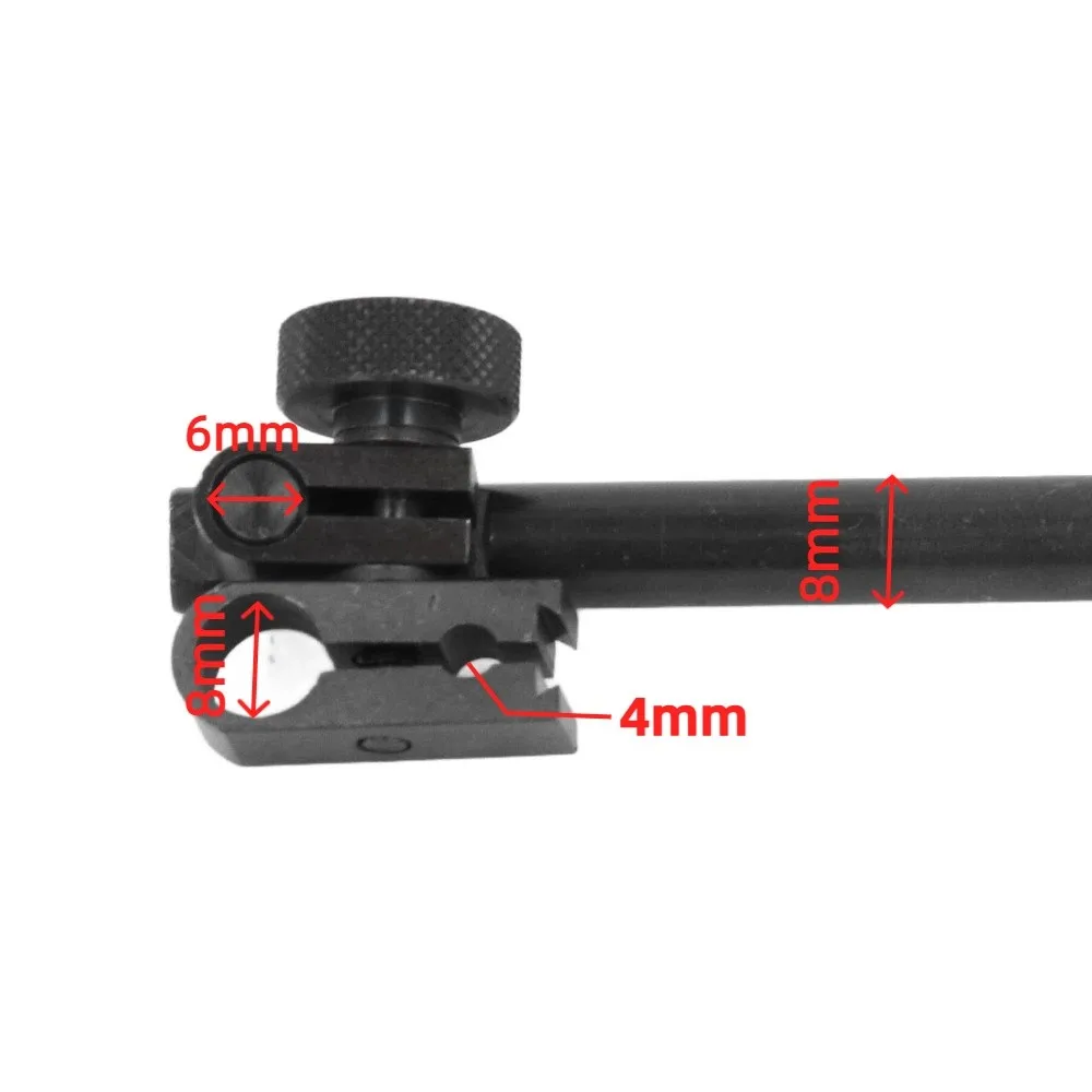 Arm 110mm Long Dial Test Indicator Holder Alloy Swivel Clamp Dial Indicator Holder Bar 8mm Hole Dovetail Clamp Height Gauges