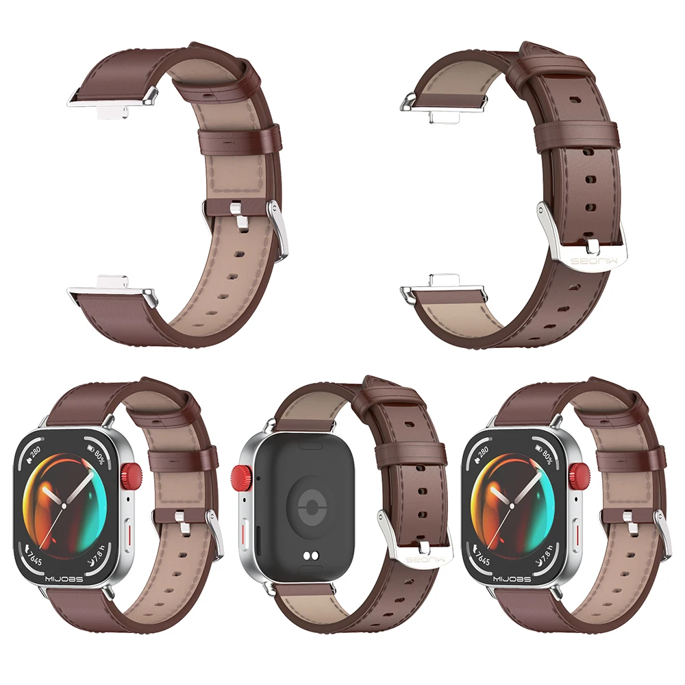 حزام ساعة لهاتف هواوي فيت 4 برو 4 3 حزام ساعة جلدي لهواوي فيت 4 برو حزام لساعة هواوي فيت 3 ملحقات