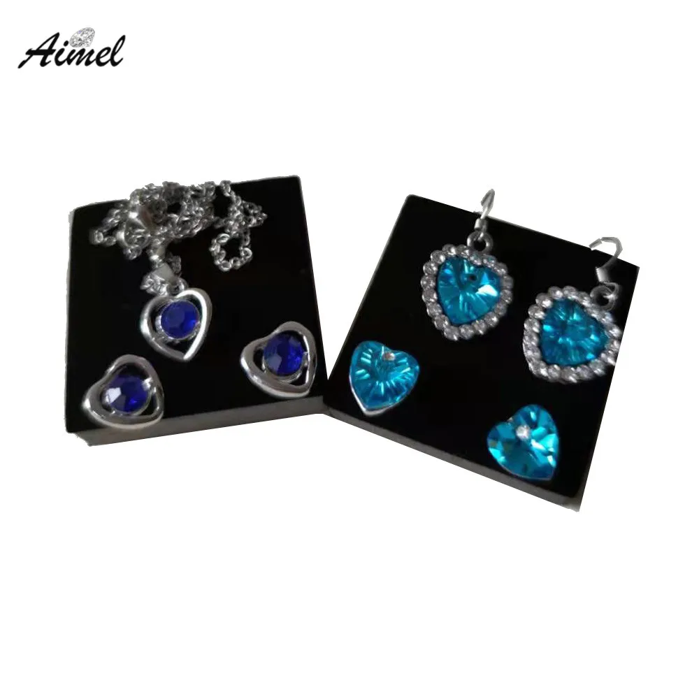 Square 4cm Earrings Holder Stud Earring Needle Jewelry Organizer Storage Stand  Hook Ring Piercing Jewellery Display Sheet 10Pcs