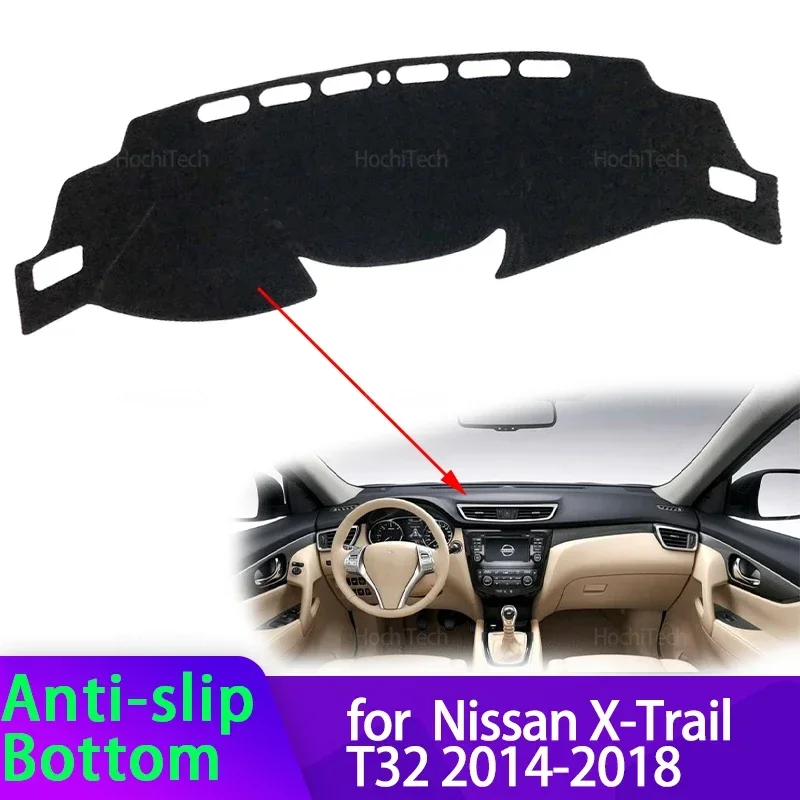 

Dashboard Cover Dash Board Mat Carpet Pad Shade Cape Blanket for Nissan X-Trail T32 2014 2015 2016 2017 2018 X Trail XTrail
