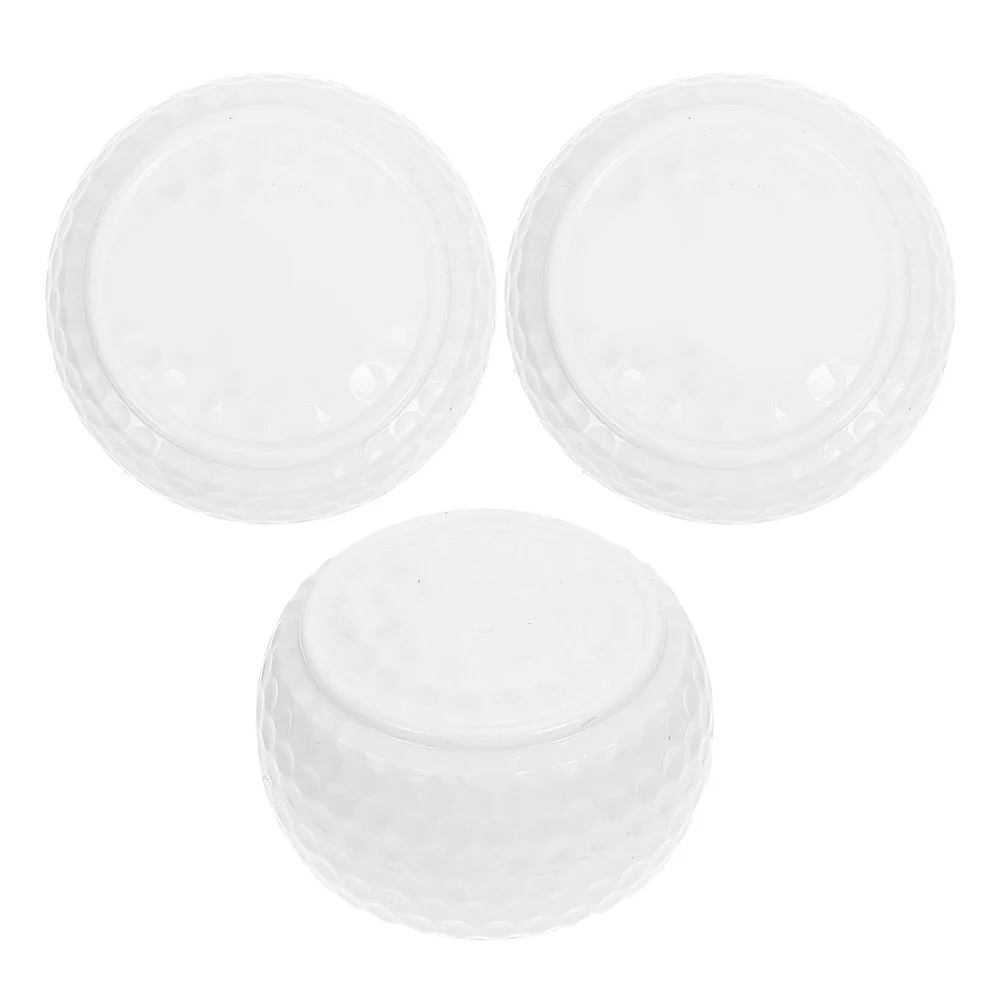 

Flat Golf Putting Ball White Synthetic Rubber Improve Accuracy Practice Training Equipment for Backyard Golfers