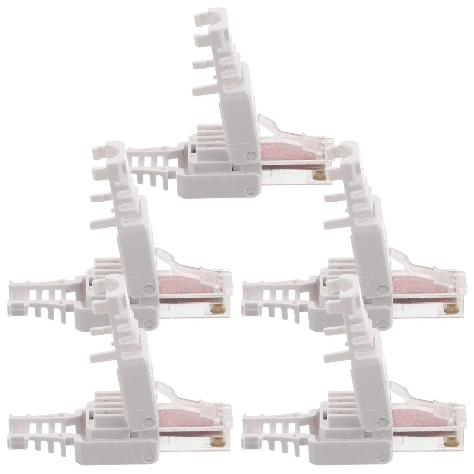 

5Pcs Cat6 Ethernet Cable Connectors - Upgraded Gigabit Pass Through Rj45 Modular Plugs for Home Office Network Wiring -