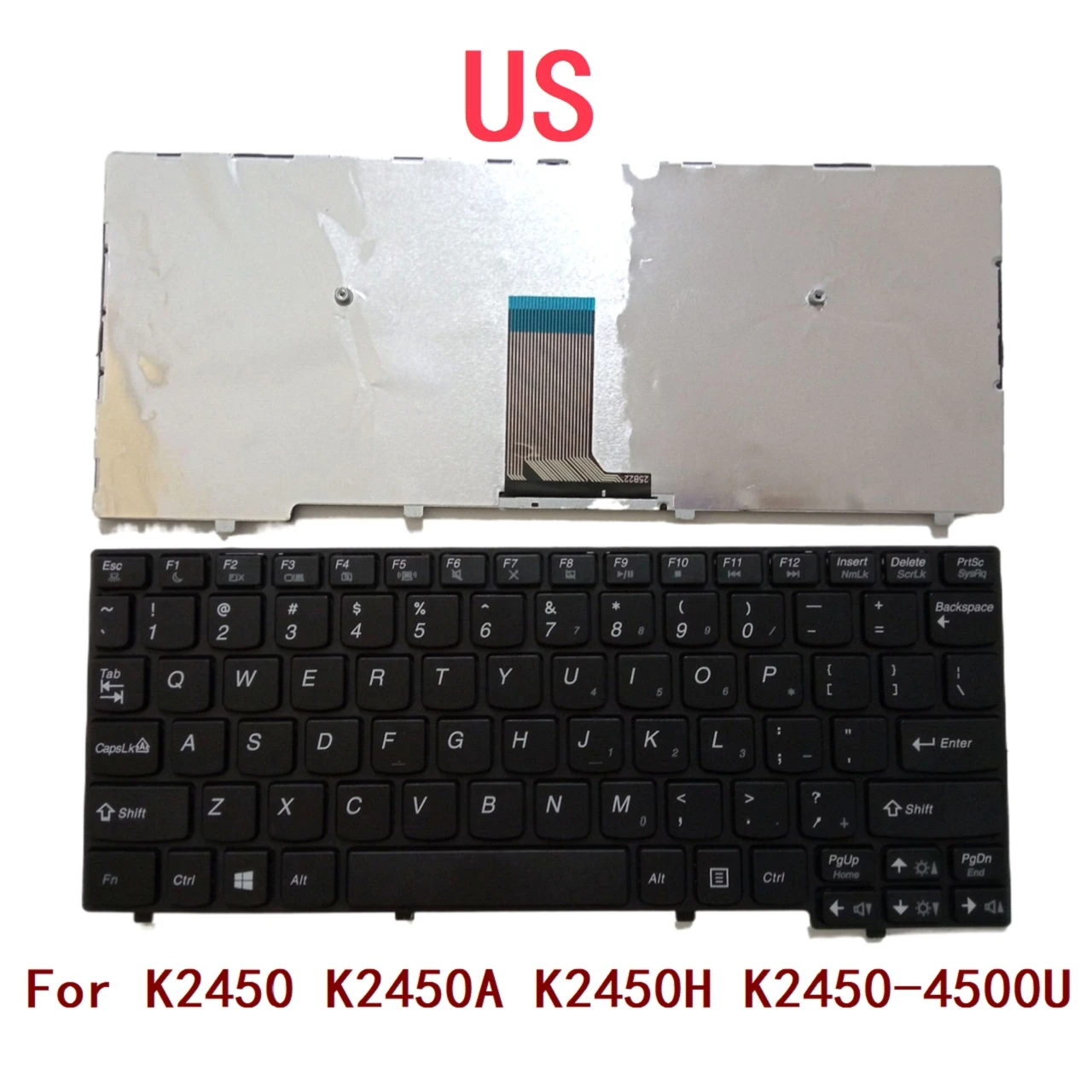 

New US Laptop Keyboard For Lenovo K2450 K2450A K2450H K2450-4500U Notebook PC Replacement