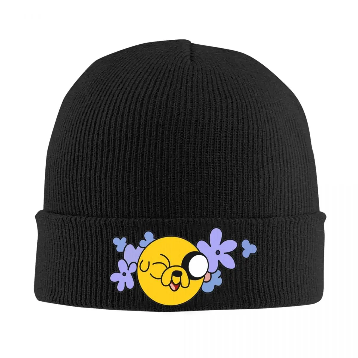 Jake Adventured Time Beanie Hats Bonnet Hats Female Male Trendy Outdoor Sport Knit Hat Winter Custom Elastic Caps