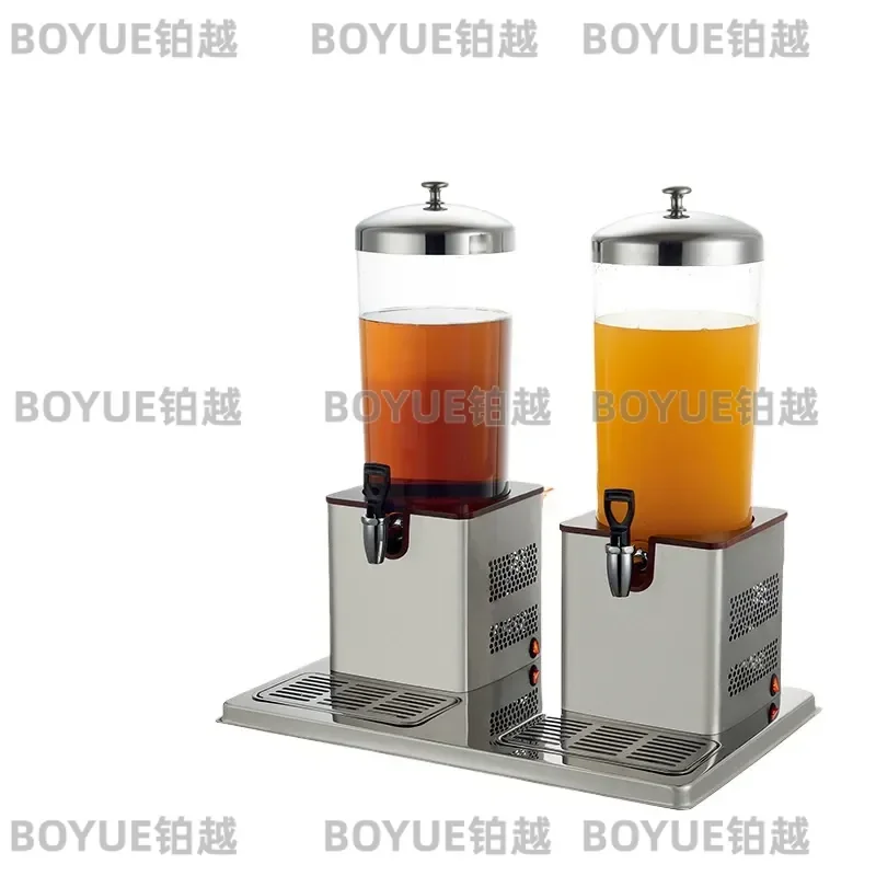 Commercial Stainless Steel Juice Dispenser Single Double Head Electric Cooling Heating Buffet Beverage Machine Insulated Plug