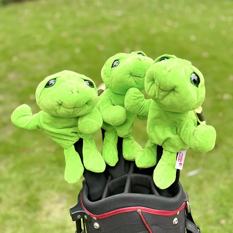 Golf club cover plush cute animal wooden club cover club head cover protective ball head cover No. 1 fairway wooden cap cover