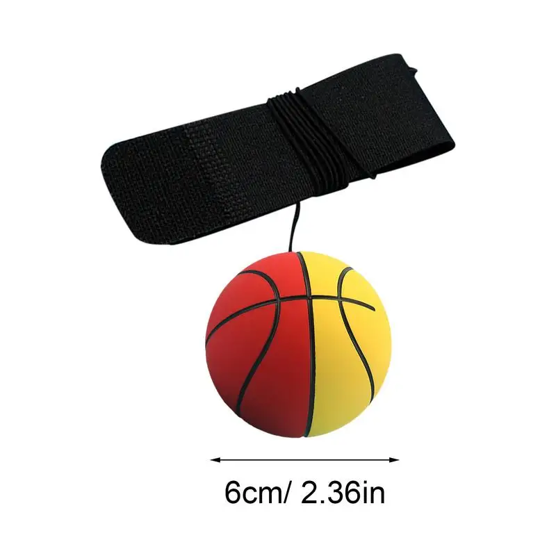 Wrist Return Ball Rebound Sport Return String Rubber Ball Rubber Sport Wristband Toy with Strap and String for Boys Girls Kids