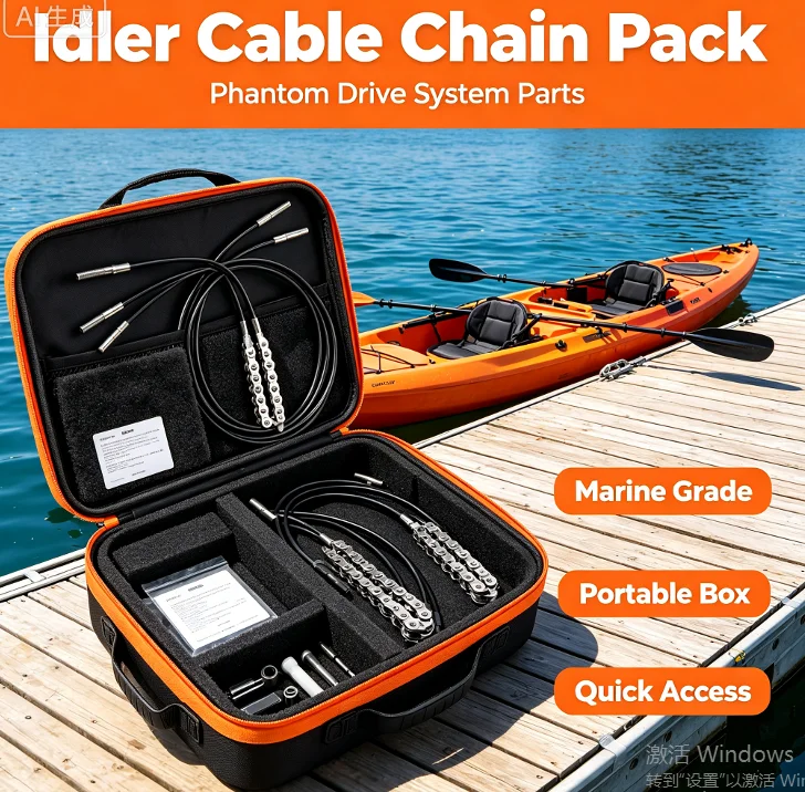 OEM Direct‑Replace Phantom Drive Idler Cable Chain Fit Pedal Kayak System Durable Pull‑Cable Boat Propulsion Spare Hardware