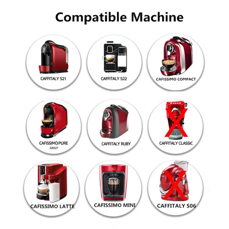 

PZHI-совместимая с кофемашиной Caffitaly, многоразовая капсула из нержавеющей стали для капсул Caffitaly Cafe