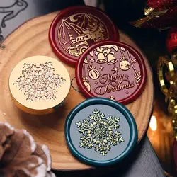 Winter Element Seal Wax Stamps Copper Pattern Carving Scrapbook/Envelope/Greeting Card/Nvitation Letter Sealed Wax Seal Christma