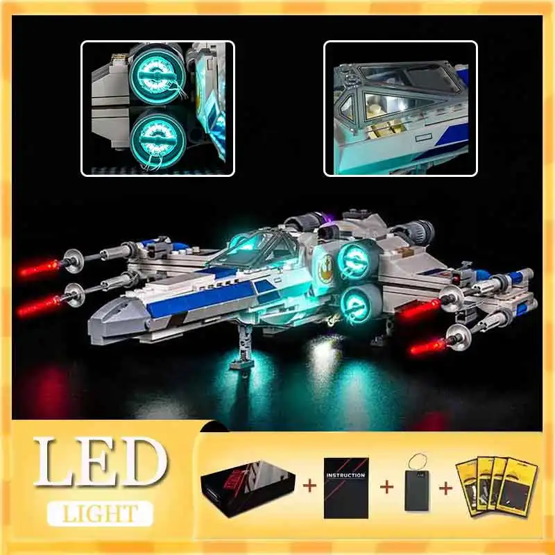 Hochwertiges LED-Beleuchtungsset für Lego 75460 Starfighter (nur LED-Licht, ohne Blockmodell) Perfekte Passform und brillanter Glanz