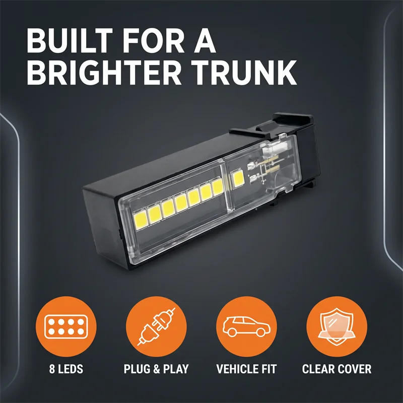 1 Stück LED-Kofferraumbeleuchtung für Toyota RAV4 2026 Weiße LED-Kofferraumleuchte Gepäckraumbeleuchtung Ersatz Auto-Zubehör – Detail 7