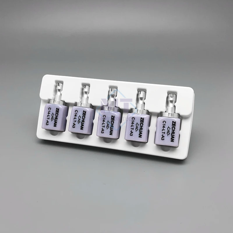 كتلة سيراميك زجاجية C14 LTA3 كرسي مستشفى الأسنان القشرة الفورية لاستعادة الجمال CAD CAM