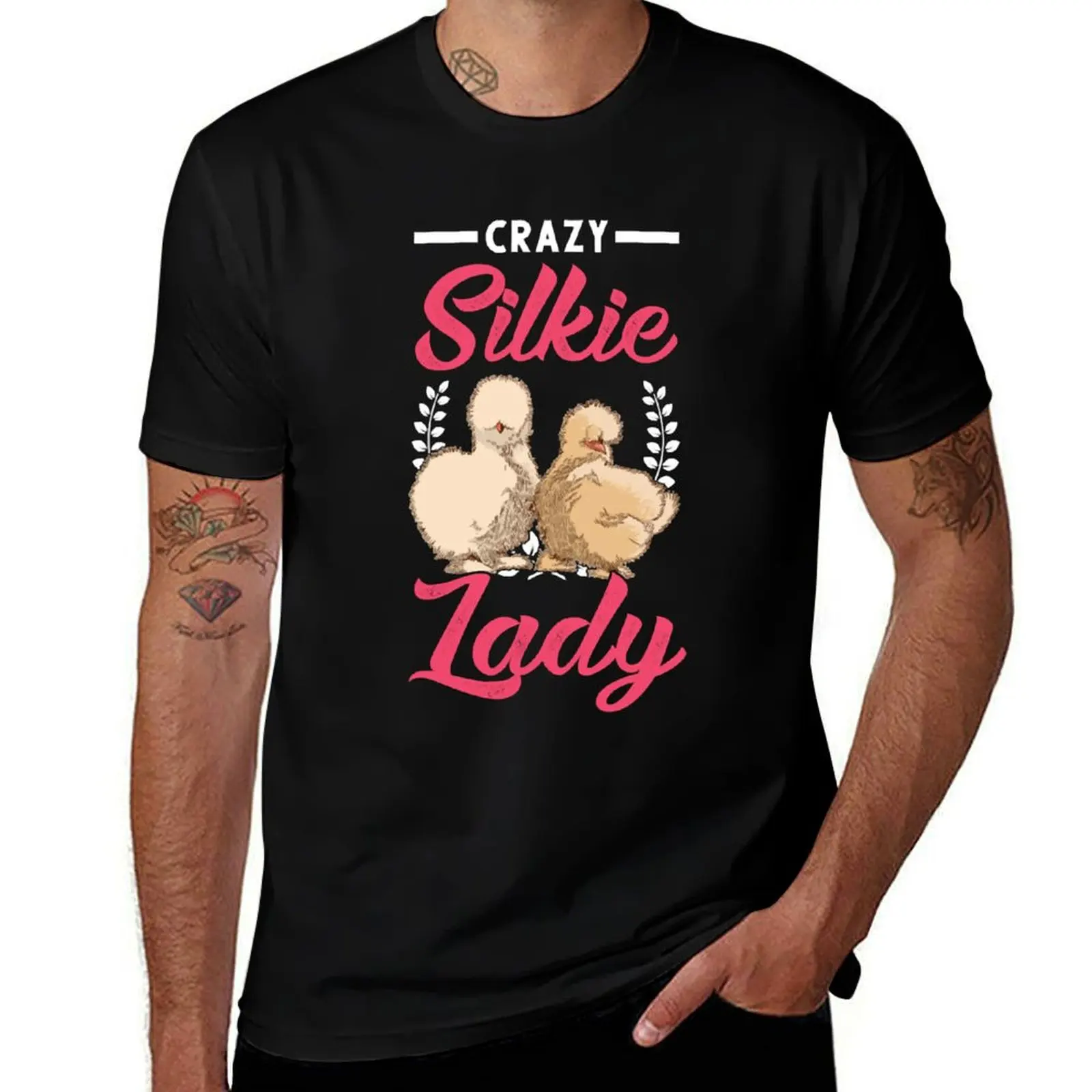 

Crazy Silkie Lady T-Shirt anime shirt T-shirts man for a boy mens tall t shirts