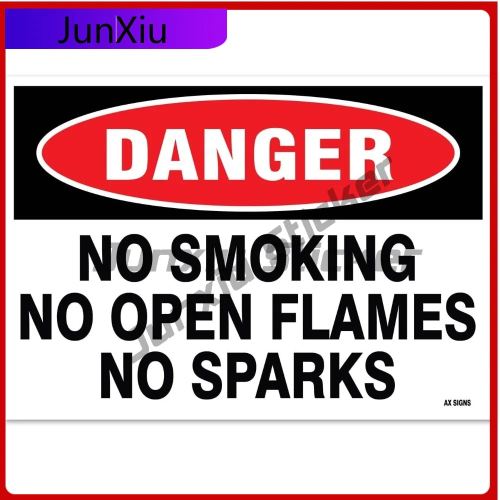 

Danger: No Smoking Open Aesthetic Car Boat Window Camper Van Truck Vinyl Truck Accessory Funny Unique Vintage Vintage